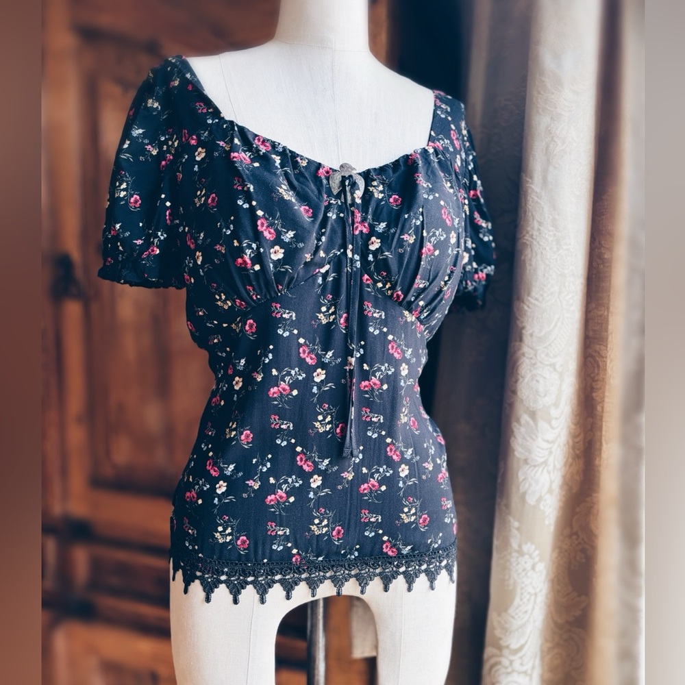 Cottage Core Peasant Blouse